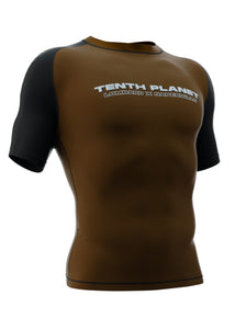 TEAM X BROWN RASHGUARD